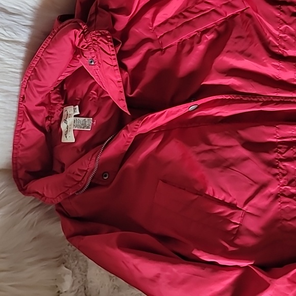 Red Eddie Bauer Vintage Coat Large Tall - Picture 5 of 5